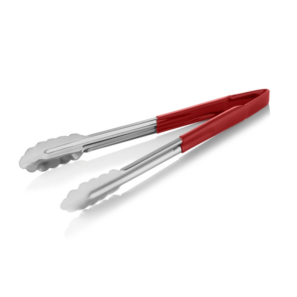 WAS HACCP Universalzange HACCP TONGS, 30 cm, rot, Chromstahl 18/0, 1542130