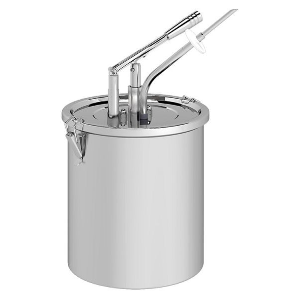 Gastro-Inox Hebeldispenser mit gerader Nadeldüse, 10 Liter, 503.165