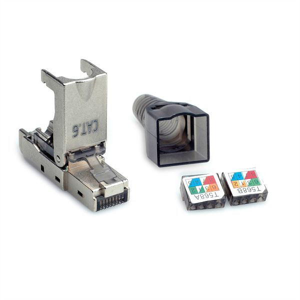 VALUE feldkonfektionierbarer RJ-45 Stecker Kategorie 6 (Class E), STP, 26.99.0371