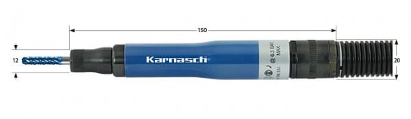 Karnasch 11.4703 Druckluft Profi-Geradschleifer KA75R für Frässtifte Schaft 3,0mm, 114703