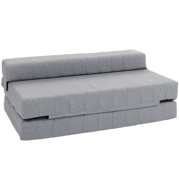 HOMCOM Klappsessel mit Bettfunktion, Gästebett, faltbar, bis 250 kg, 138x80x50 cm, Grau, 839-997V00GY