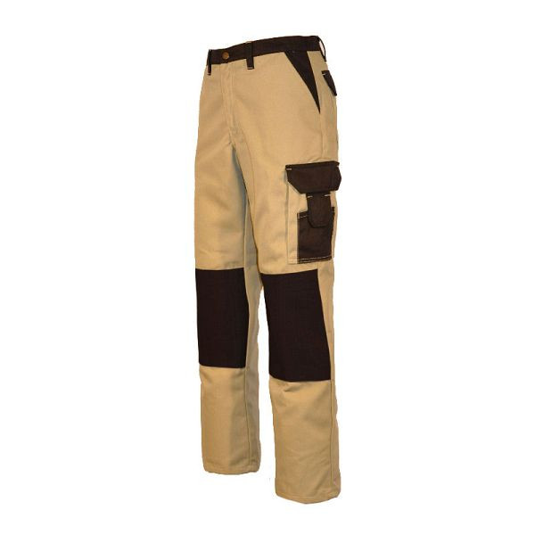 EIKO Bundhose, Cordura-Knie, Farbe: beige / schwarz abgesetzt, Größe: 54, 4955_39_54