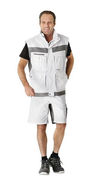 Planam Plaline Shorts, reinweiß/zink, Größe S, 2543044