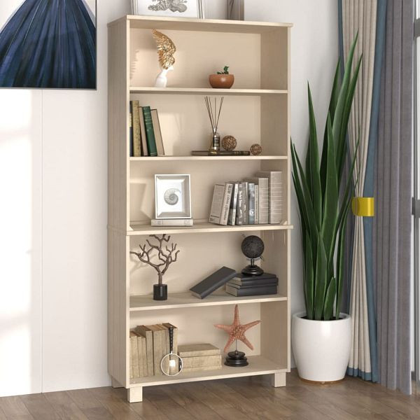 vidaXL Highboard HAMAR Massivholz Kiefer Honigbraun, 3100938