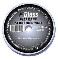 Produktbild von ProGlass Schneidedraht XKD, vierkantig 0,7 x 0,7 mm, 22 m auf Kunststoffspule, XKD-22 ProGlass Schneidedraht XKD, vierkantig 0,7 x 0,7 mm, 22 m auf Kunststoffspule, XKD-22