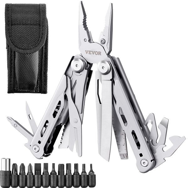 VEVOR Multitool Werkzeug, 16 in 1 Faltbares Edelstahl Multifunktionale Zange, Multiwerkzeug, Multi-Tool als Schneider, DGNQ420BXG16O8DCKV0