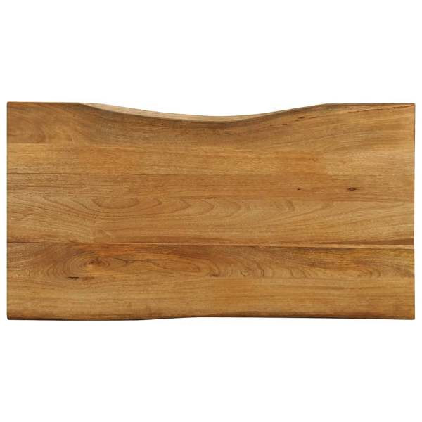 vidaXL Tischplatte mit Baumkante 120x60x3,8 cm Massivholz Mango, 370792