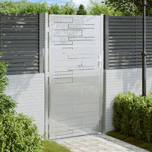 vidaXL Gartentor 100x180 cm Edelstahl, Top-Qualität, 376478