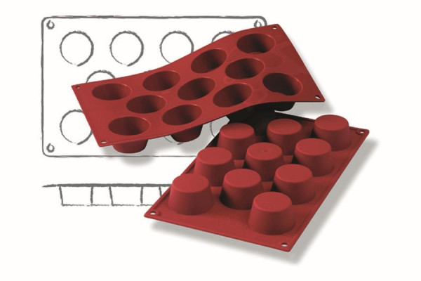 Schneider Backformen, Mini-Muffin, Ø 51 mm, Höhe 28 mm, 115012