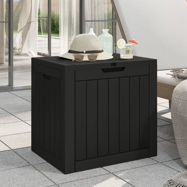 vidaXL Gartenbox Schwarz 55,5x43x53 cm Polypropylen, 364164