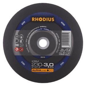 Rhodius ALPHAline KSM Freihandtrennscheibe, Durchmesser [mm]: 230, Stärke [mm]: 3, Bohrung [mm]: 22.23, VE: 25 Stück, 200550