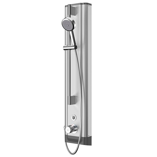 KWC Duschpaneel, F5, elektronisch, Edelstahl, Thermostat, HB-Garnitur, für Batterie/Netzteil, 2030056562
