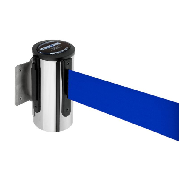 Stein HGS Wandgurtkassette -P-Line Future-, chrom, blau, mit magnetischem Gurtendstück, 12850g-0204