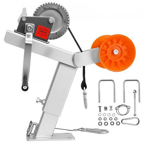 VEVOR Bootsanhänger-Sitz mit Rolle, 544kg Winde, 51mm x 7,6m Windengurt, U-Bolzen für 50,8–76,2mm B & 76,2–101,6mm H Kupplung, CYJPZJZZJDJPQJNU5001V0