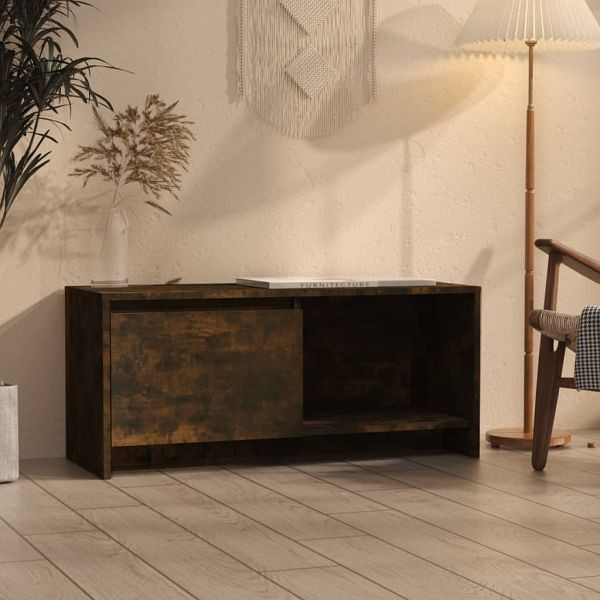 vidaXL TV-Schrank Räuchereiche 90x35x40 cm Holzwerkstoff, 813017