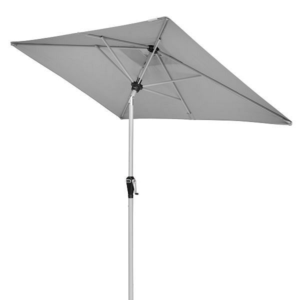 doppler Sonnenschirm ACTIVE Auto Tilt, 210x140cm, 6 teilig, mit Höhenverstellung Design: 827 hellgrau, K-FSC, 457460827