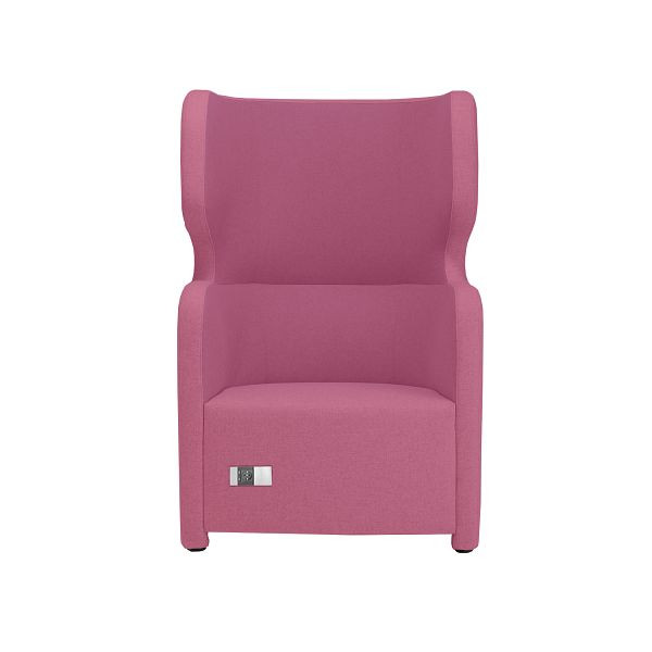 Bisley Sessel Vivo, Einsitzer, Hohe Rückenlehne, 2 Steckdosen und 2 USB Anschlüsse, NE0173 lipstick, VIVH1P.NE0173