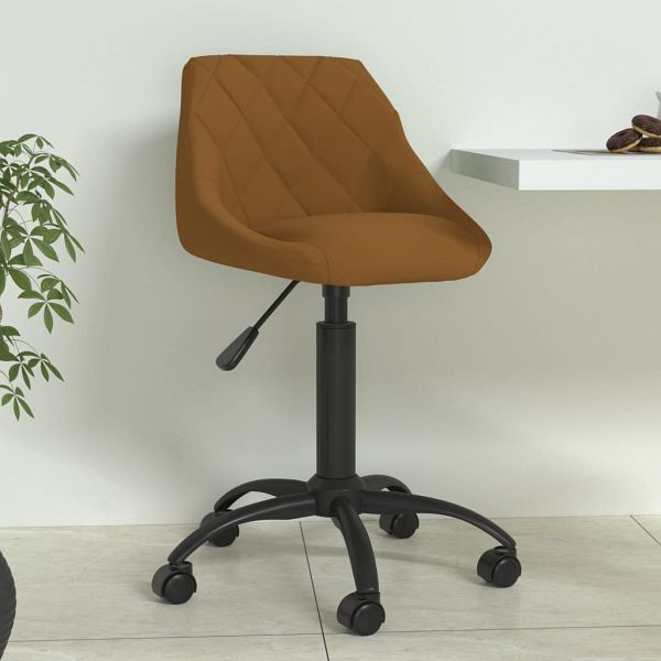 vidaXL Esszimmerstuhl Braun Samt, Polyester, 335358, 8720286537381
