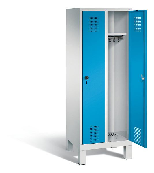 C+P Spind Evolo, H1650xB610xT500mm, Farbe: Lichtgrau / Lichtblau, 480106-20 S10024