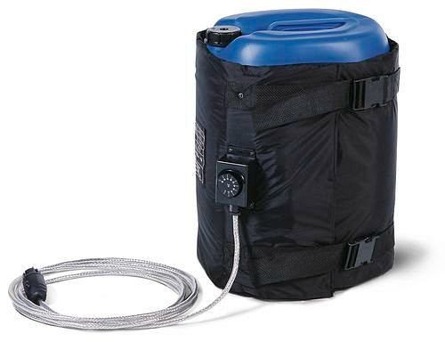 DENIOS Heizmantel für 30-Liter-Fässer, 0 - 90°C Thermostat, 870 - 1020 mm, 200 Watt, 117721