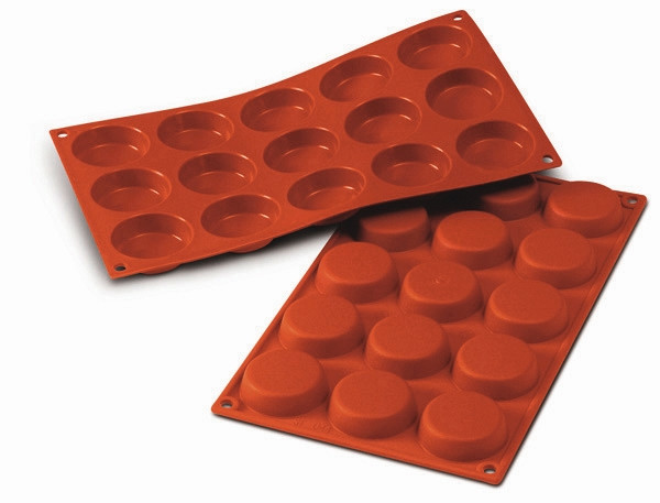 Schneider Silikon-Backform Flan Mini, 15 x 30 ml, Ø 50 mm, Höhe: 14 mm, 115223
