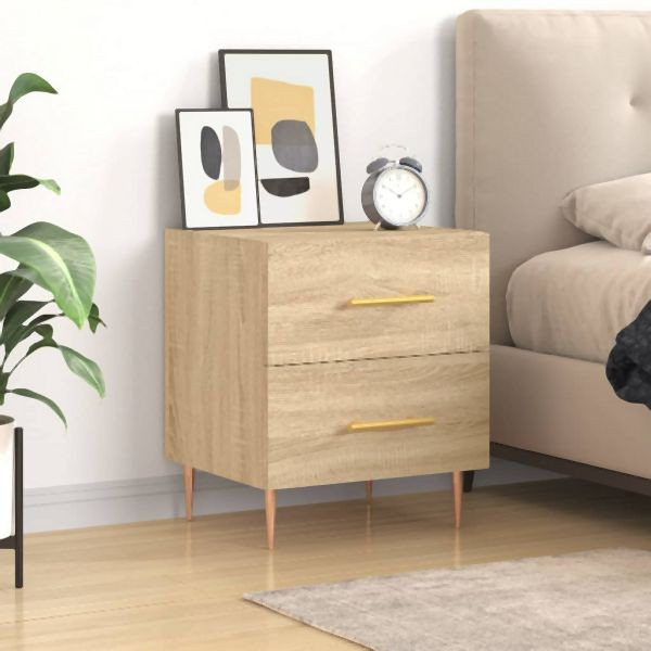 vidaXL Nachttisch Sonoma-Eiche 40x35x47,5 cm Holzwerkstoff, 827282