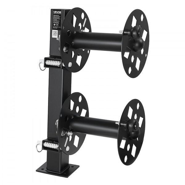 VEVOR Doppel-Schweißkabeltrommel aus Stahl, 2 Leertrommeln für 38,1m 70mm² / 45,7m 50mm² Schweißkabel, mit Sicherungsstift, HJDLJPJTSL2ZHXD0P001V0
