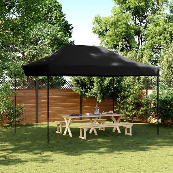 vidaXL Partyzelt Faltbar Pop-Up Schwarz 440x292x315 cm, 4004966