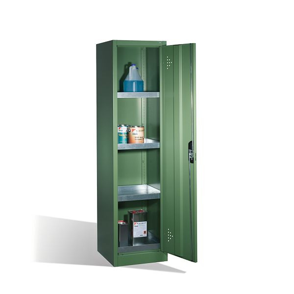 C+P Umweltschrank Acurado, H1950xB502xT500mm, Farbe: Resedagrün, Muldengriff, 8901-315 S10145