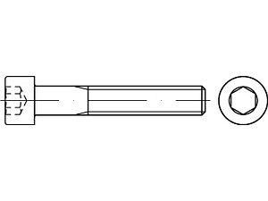 Zylinderschrauben mit Innensechskant ISO 4762 A 2 -70 M 6 x 55 VE=S (500 Stück)