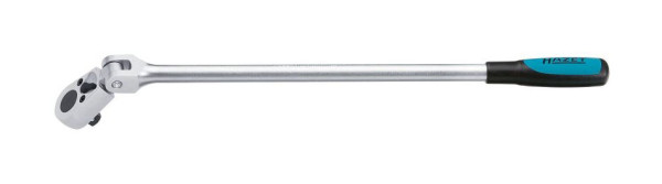 Hazet Umschaltknarre, lang, mit Gelenk, Vierkant massiv 12,5 mm (1/2 Zoll), 916GL