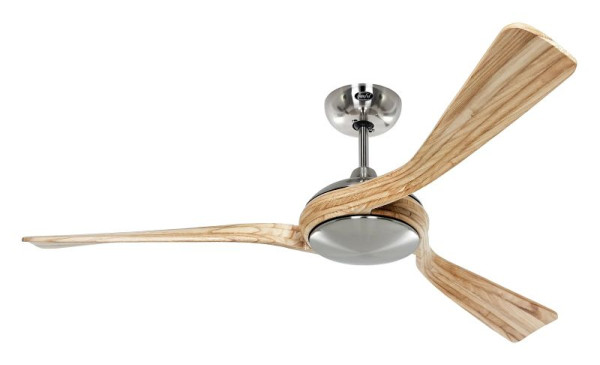 CasaFan Deckenventilator Eco Interior Chrom gebürstet-Massivholz natur, 314230