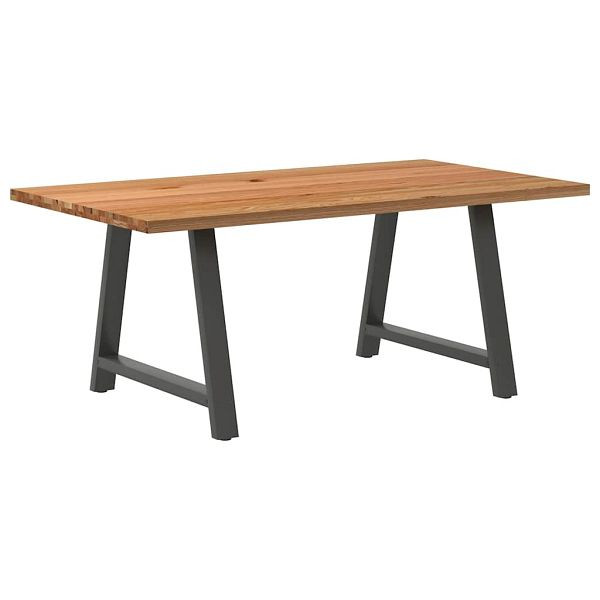 vidaXL Esstisch Hellbraun 180x100x74 cm Massivholz Eiche Rechteckig, 3304383