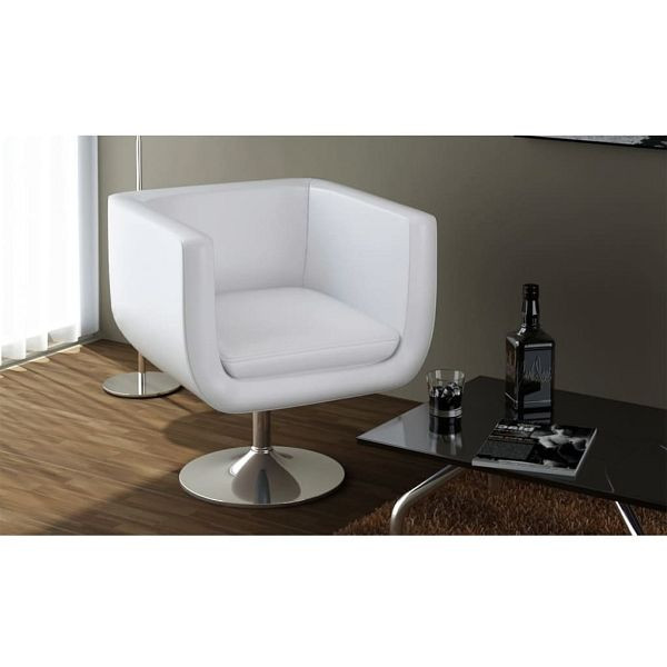 vidaXL Barsessel Weiß Kunstleder, Top-Qualität, schick, 240040