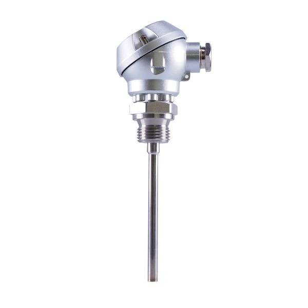 JUMO Thermoelement mit Anschlusskopf, 1xFe-CuNi, 6x200mm, G 1/2, -200 bis +600°C, 00520186