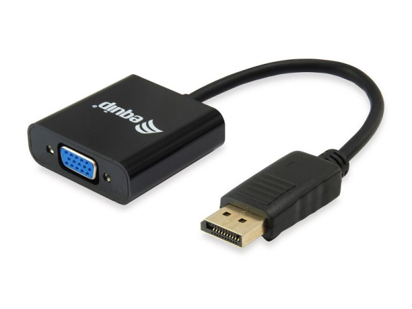 Equip Display Port to VGA Converter M/F, black, 133435