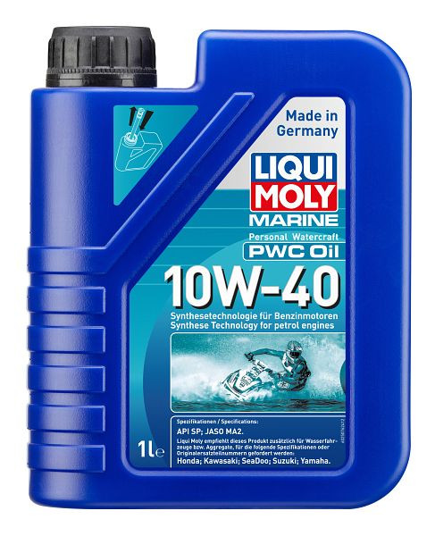 LIQUI MOLY Motoröl Marine PWC Oil 10W-40, Kanister Kunststoff, VE: 1 Liter, 25076