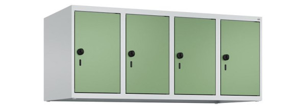 C+P Schrankaufsatz Classic PLUS, Aufsatzschrank, 7035/6011, Drehriegel, 500x1200x500mm, 4 Abteile, 080090-40 S10006