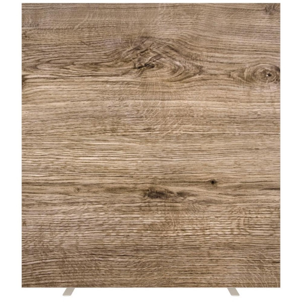 Deskin Stellwände NAPLES, Stoff schwer entflammbar, Holzoptik, H x B 1740 x 1600 mm, 289033