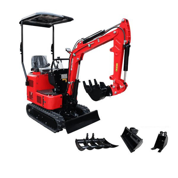 HZC Power Minibagger, Diesel, 940 Kg, neues Design und seitliche Joystick-Steuerung, DKB991