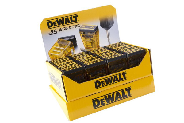 DeWalt Display 20 x DT7962 Box 25xT25 25mm, Torsion, VE: 20 Stück, DP43-QZ