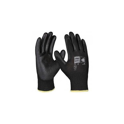 PRO FIT PU-Handschuh, schwarz, Größe: 9, VE: 12 Paar, 5001-9