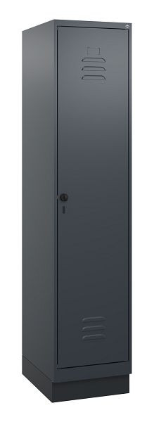 C+P Umkleidespind Classic PLUS, Sockel, 1800x400x500mm, 7016/7016, Drehriegel, 0800207-12 S10012