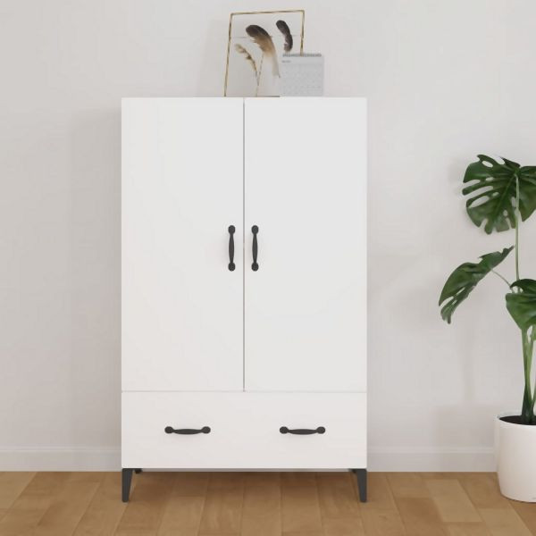 vidaXL Highboard Weiß 70x31x115 cm Holzwerkstoff, 812537