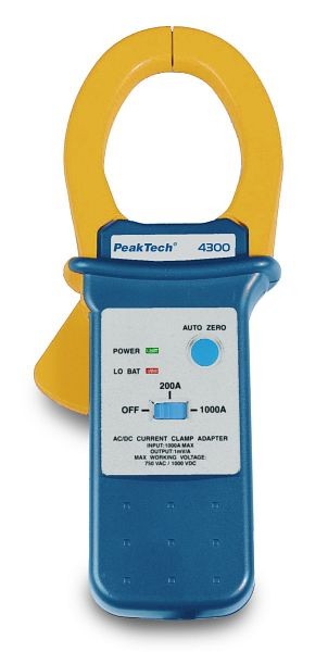 Stromzangenadapter für Multimeter ~ 60 A AC//DC ~ mit 4mm Anschlußstecker