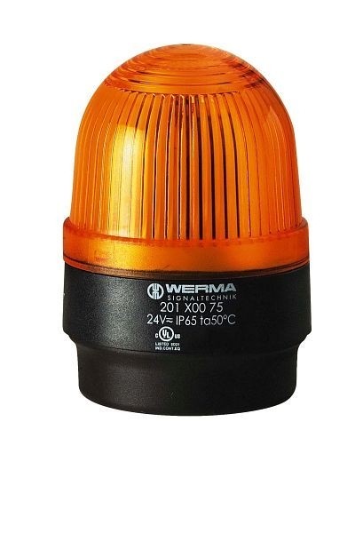 WERMA LED-Dauerleuchte Bodenmontage 24VAC/DC YE- gelb, 201.300.75