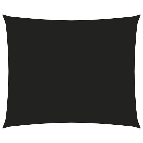 vidaXL Sonnensegel Oxford-Gewebe Rechteckig 4x5 m Schwarz, 135766