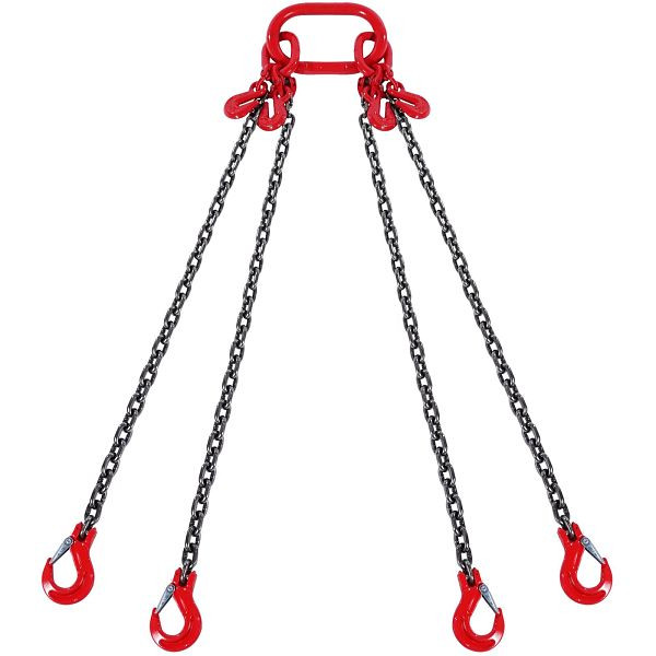 VEVOR 3mx8mm Kettengehänge Anschlagkette Krankette 4-Strang Forstkette 5000kg, DGDLHHMGFH1JG4PKZV0