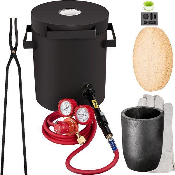 VEVOR Propan Schmelzofen 4 kg Kapazität für Kupfer, LYBBWR28CM4KGTPRSV0