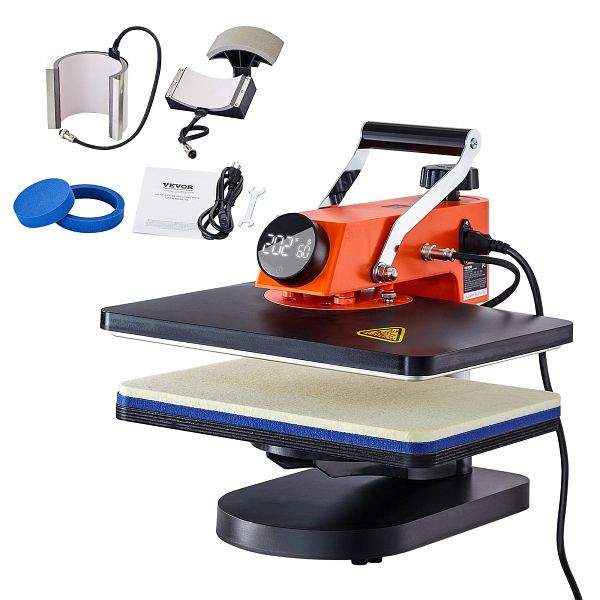 VEVOR Wärme Presse Maschine 12x15 Zoll 5in1 Sublimation Transfer T-shirt, XKTF91012155172EDV2